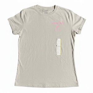 Universal Thread Women's Graphic Tee Short Sleeve Crew Neck Taupe Small NWT